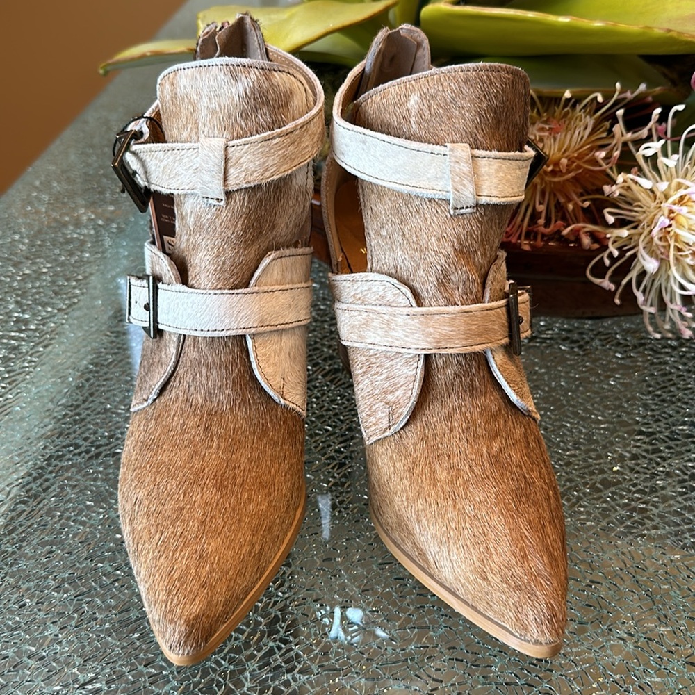 NWT ALCALAS BOOTS 8.5 NATURAL COWHAIR AMAZING! - Picture 9 of 11